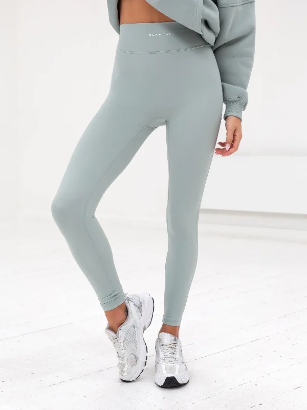 Ultimate Active Leggings - Mineral Blue Cozy Full-Length Workout Leggings