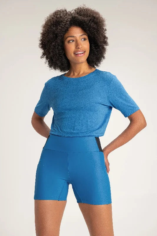 Balance Cropped T-Shirt Lace Blend Ribbed Blend Corduroy Blend