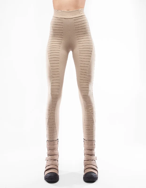 LEGGINGS SAND LINE Stylish Side-Stripe Leggings