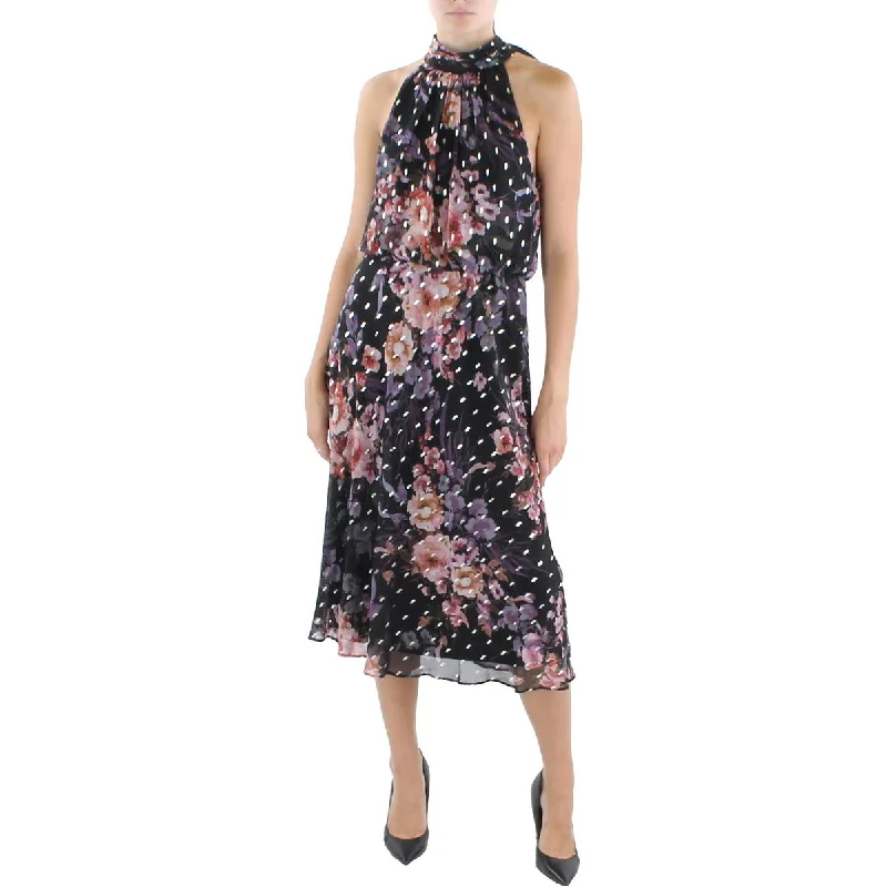 Womens Chiffon Printed Cocktail and Party Dress Tunics Recommended stylist
