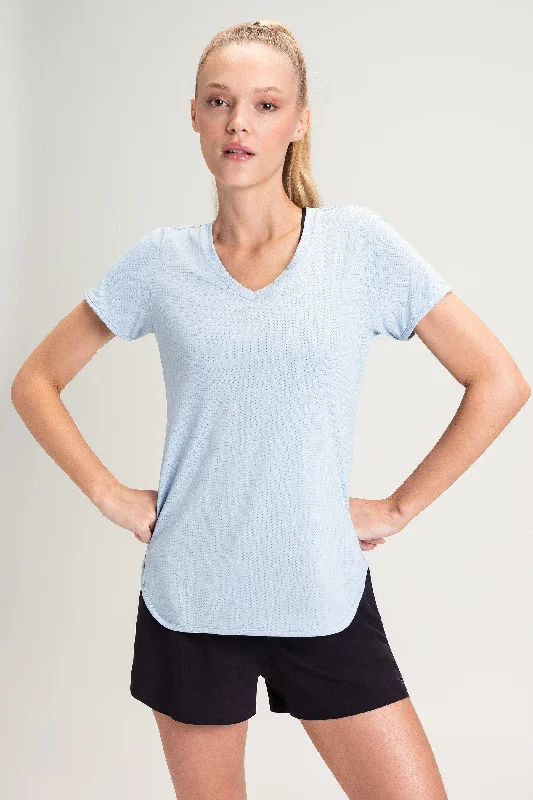 Fit Action T-shirt Mesh Blend Leather Blend Suede Blend
