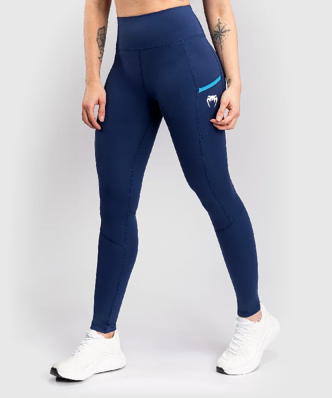 Venum X Top Rank Original Women's Full-Length Leggings - Navy Blue Casual Sporty Leggings