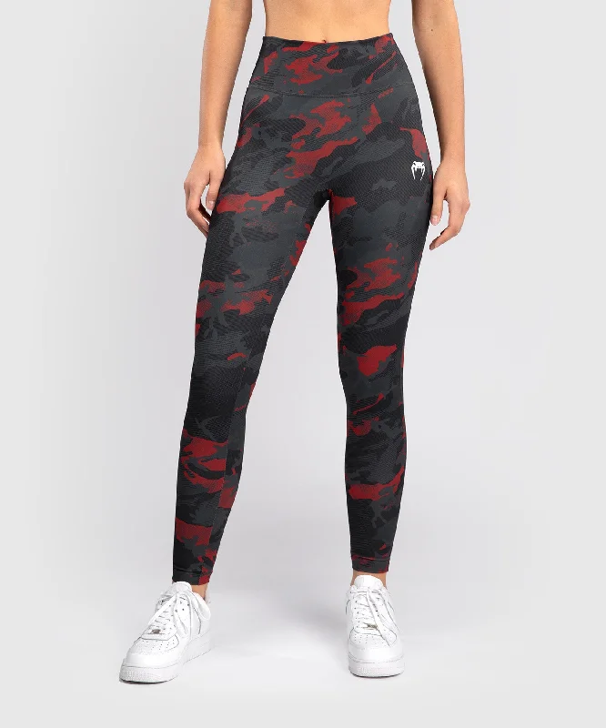 Venum x Sophia Rose Women’s Full-Length Leggings - Urban Red Camo Stylish Printed Sport Leggings