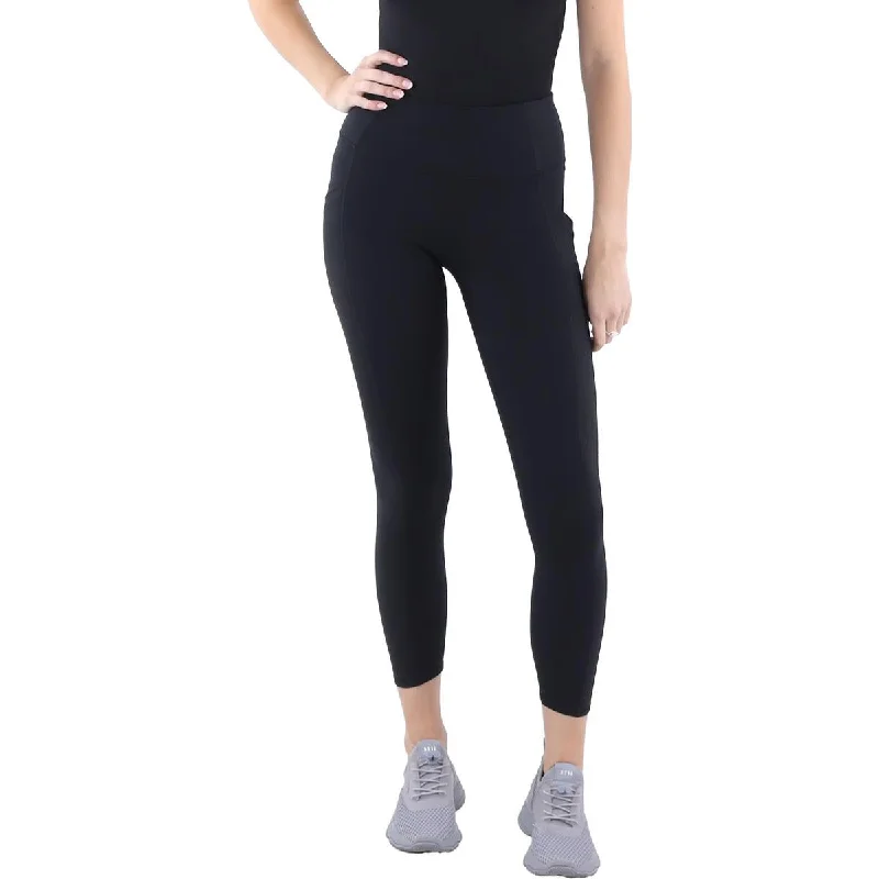 Womens High Rise Fitness Athletic Leggings Trendy Mesh Leggings