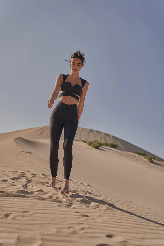 V-Waist Utility Legging Stylish Printed Stretch Leggings
