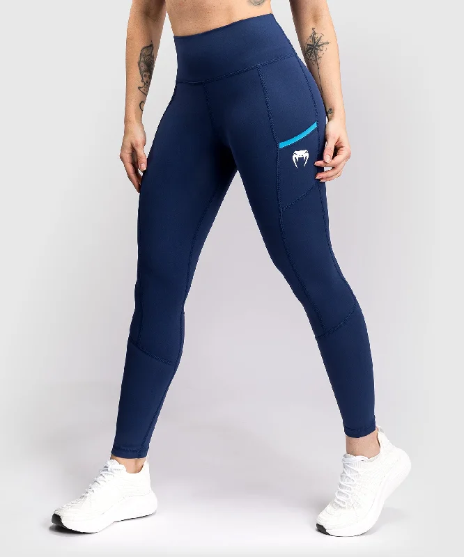Venum X Top Rank Original Women's 7/8 Leggings - Navy Blue Fashionable Printed Leggings