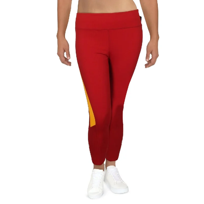 Womens Mesh Inset Workout Athletic Leggings Trendy Polka Dot Leggings