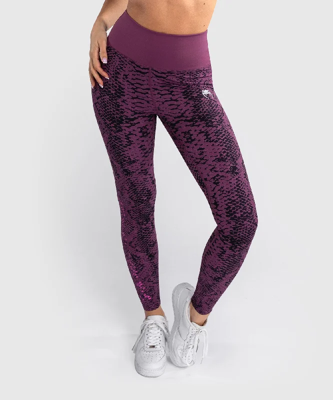 Venum Amazonia Women’s Full-Length Leggings - Purple Comfortable Wide-Band Leggings