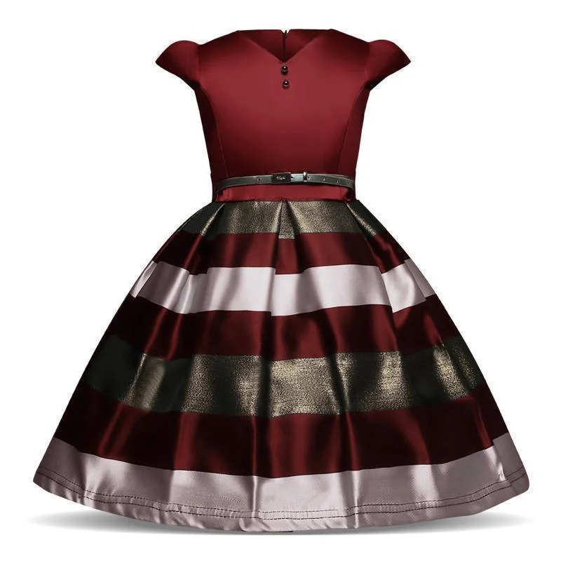 Girls Dress, Girls Party Dress Sleeveless Peplum Ruffle Cocktail