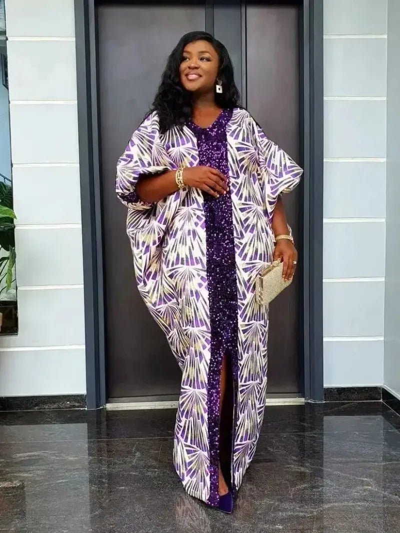 Luxury African Fashion Abayas for Women – Caftan Evening Party Dresses and Robes Tunics Print Colorful