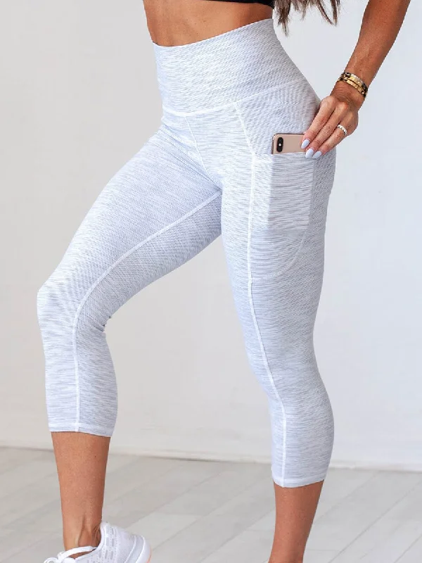 Women Sport Yoga Leggings High Waist Legging with Pocket Comfortable Printed Workout Leggings