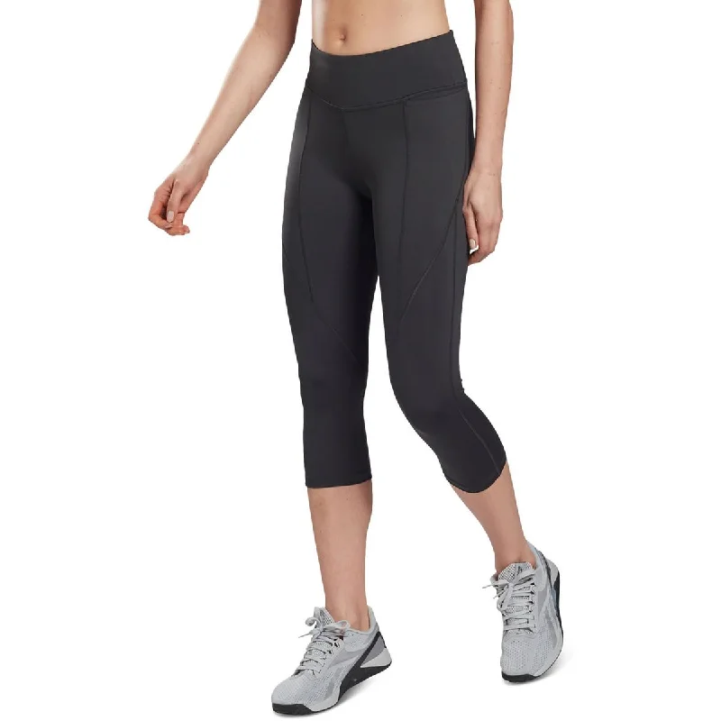 Plus Womens Capri Work Out Leggings Comfortable Compression Leggings
