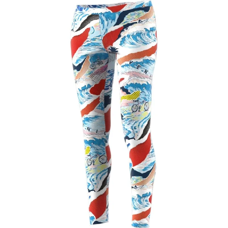 Adidas Originals Linear Leggings Trendy Foil Finish Leggings