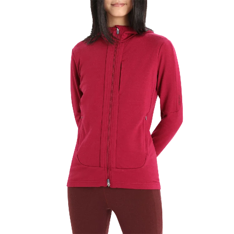 Women's Quantum III Long Sleeve Zip Hoodie Hoodie with Tie-Dye Psychedelic Retro