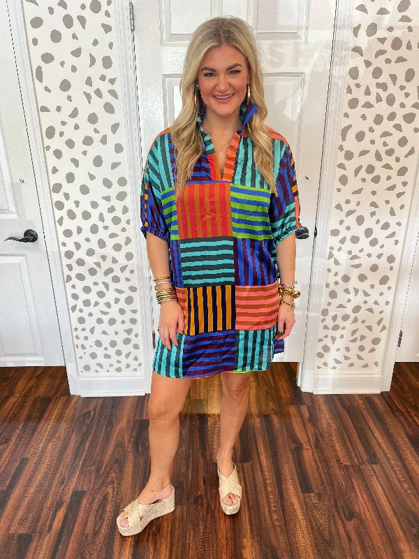 Love Shack Charlotte Dress Tunics Print Colorful