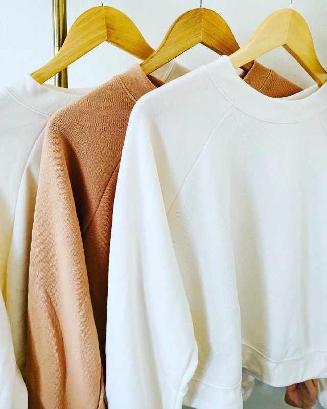 Cozy Crop Sweatshirt Hoodie with Hem Lace Feminine Delicate