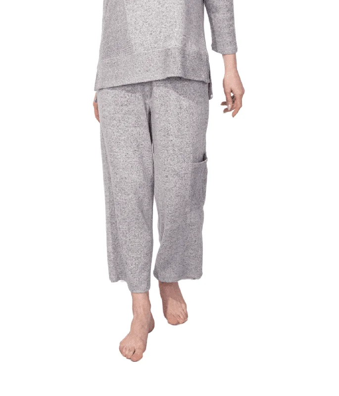 Women's Habitat | Comfy Super Soft Flood Pant | White Lightweight Linen Pants