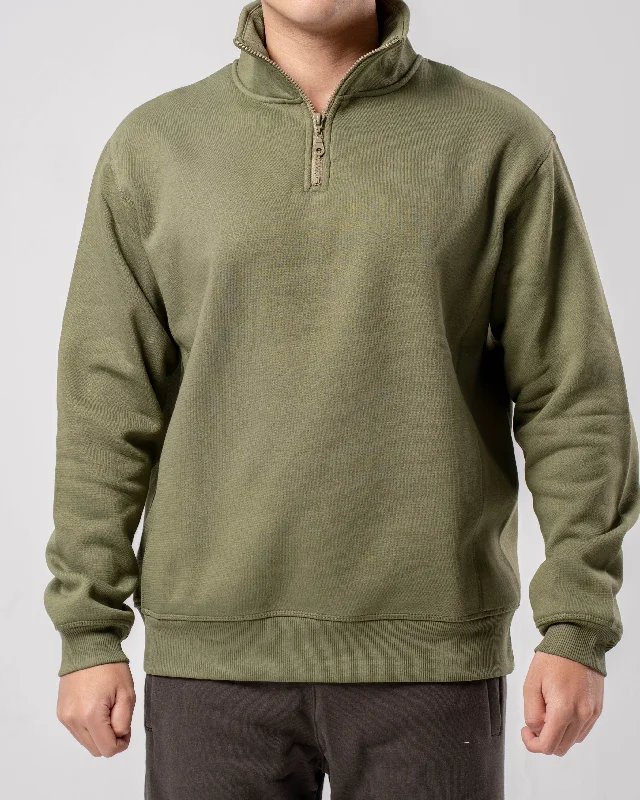 Quarter Zip Sweatshirt Hoodie with Logo Branding Identity