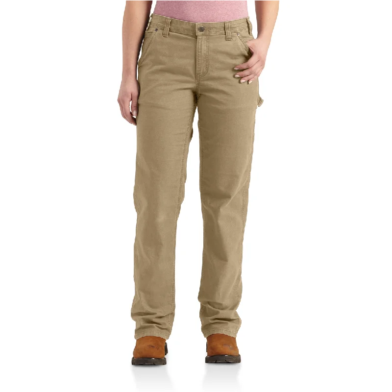Carhartt Womens Original Fit CRAWFORD Pants Trendy High-Waist Trousers