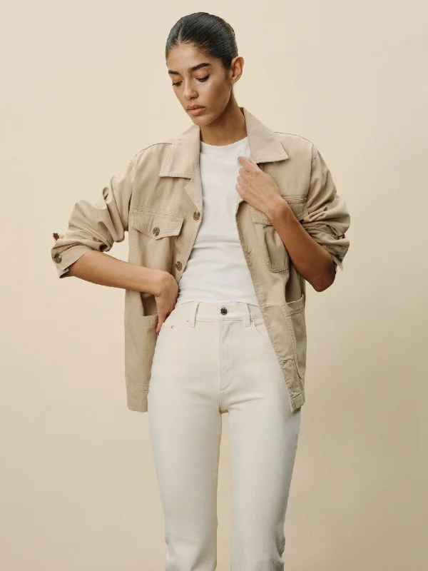 Montauk Jacket | Almond Belted Jacket Elasticated Jacket Padded Jacket