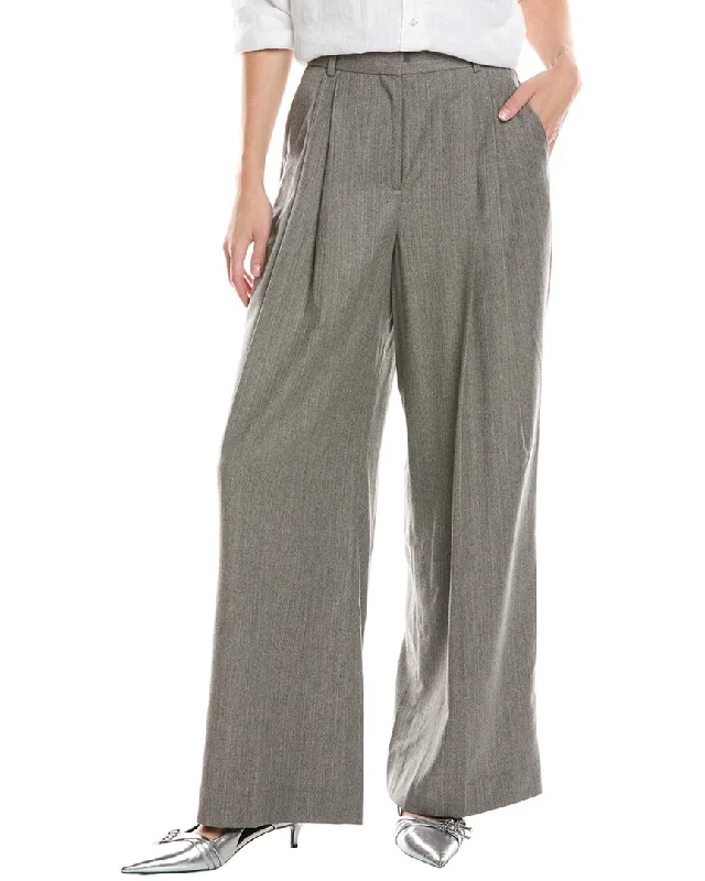 Reiss Otis Wool Wide Leg Pant Elegant Trouser Pants