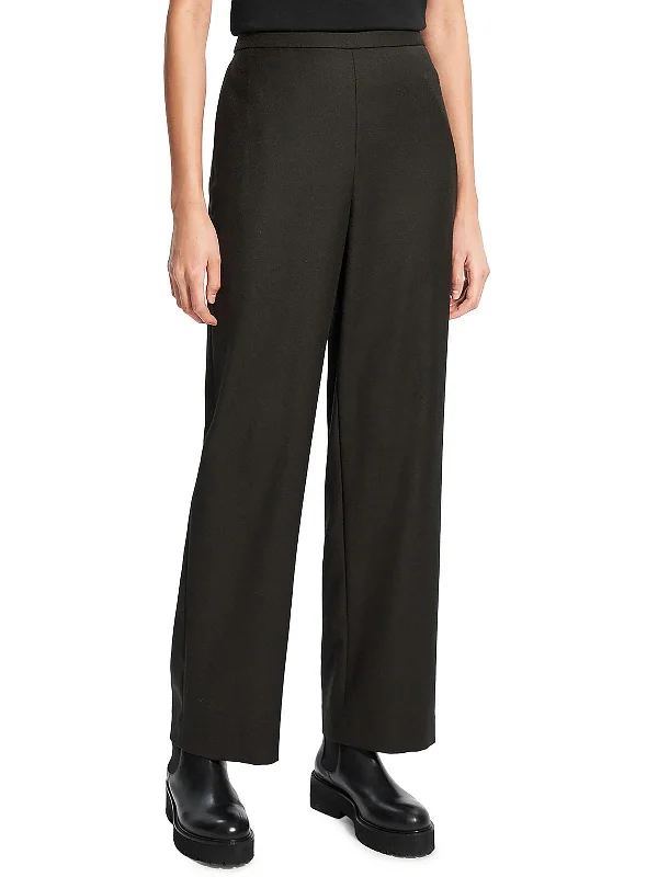 Womens High Rise Sretch Wide Leg Pants Comfortable Denim Pants