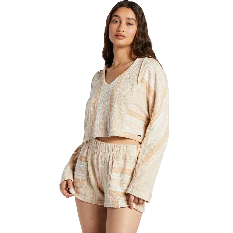 Women's Todos Santos Poncho Style Hoodie Hoodie with Fur Luxurious Winter