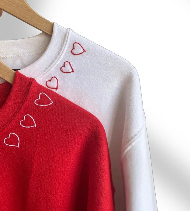 Sweet heart sweatshirt Hoodie with Emblem Brand Identity