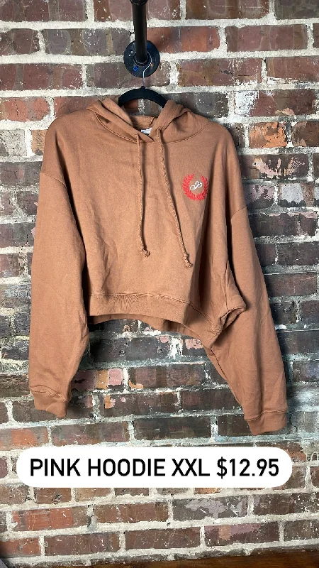 Pink hoodie xxl Hoodie with Patch Decorative Personalized
