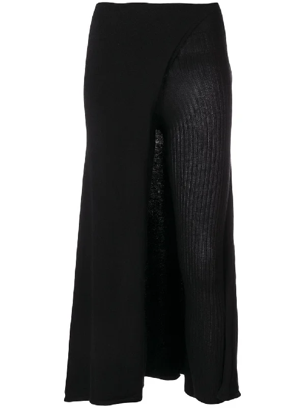 skirt overlay trousers wool skirt thick