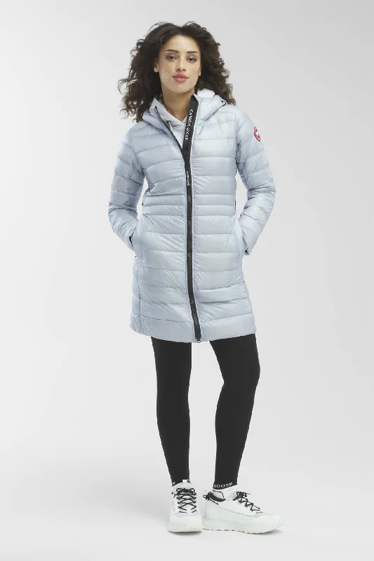 Womens Cypress Hooded Jacket - Dawn Blue Wool Jacket Cashmere Jacket Tweed Jacket