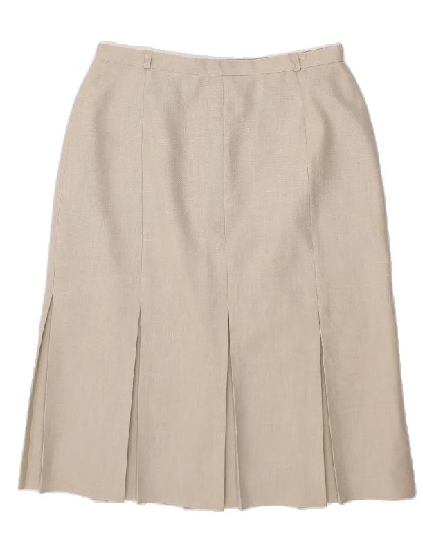 ST. BERNARD Womens Midi Skirt UK 16 Large W32  Beige Polyester denim skirt stylish