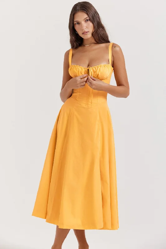 orange dress