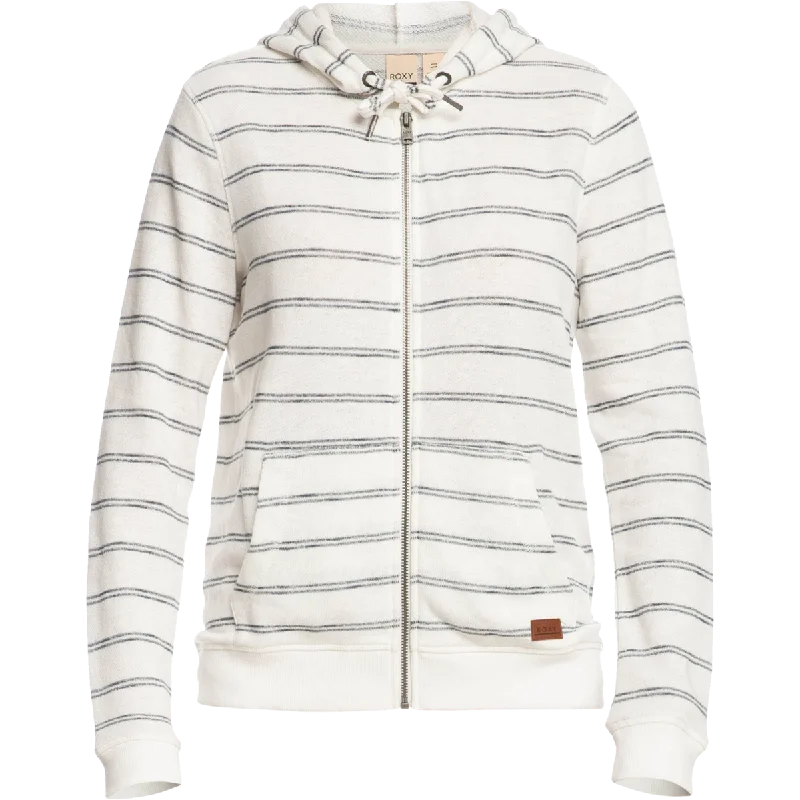 Women's Perfect Wave Stripe Hoodie Hoodie with Frayed Bohemian Relaxed