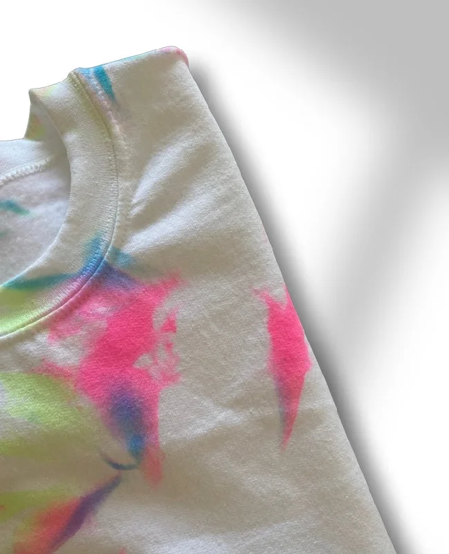 Neon crew sweatshirt Hoodie with Strings Custom Fit Adjustable