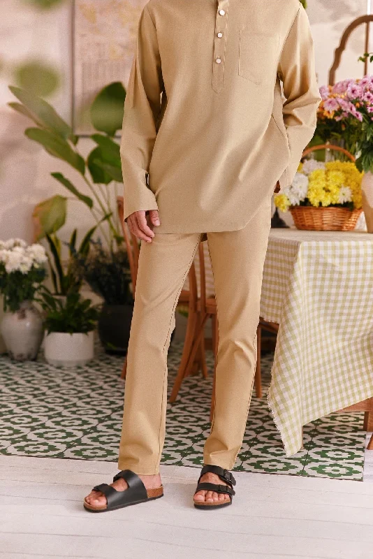 The Perfect Men Slim Fit Pants - British Khaki Casual Skinny Fit Pants