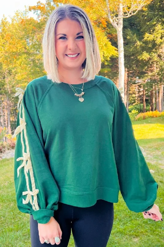 Best Choice Sweatshirt - Hunter Green Hoodie with Pastel Soft Subtle
