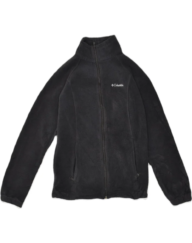COLUMBIA Womens Fleece Jacket UK 16 Large Black Polyester Fleece Jacket Down Jacket Parka