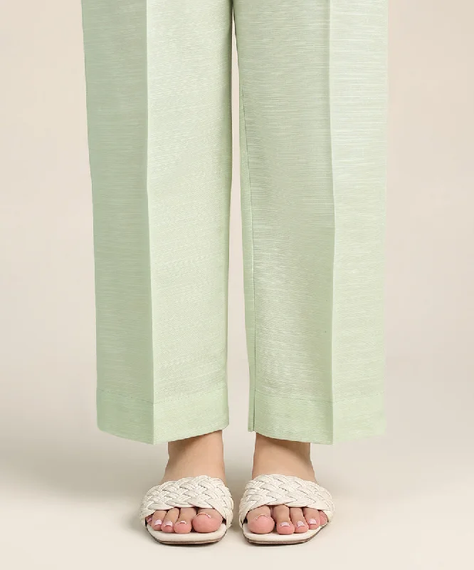 Khaddar Straight Pants Classic Cropped Pants