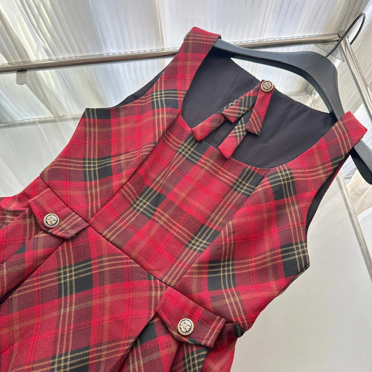Red Plaid Dress
