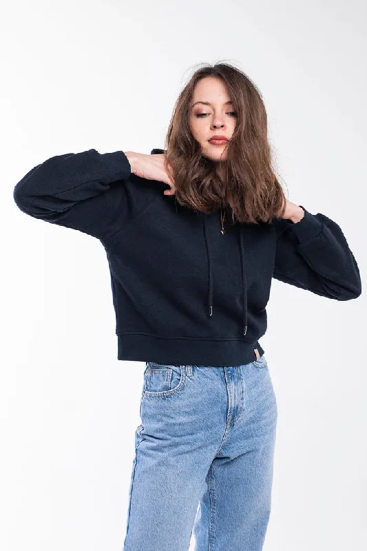 Bee And Alpaca Short Hoodie Hoodie with Crew Neck Simple Timeless