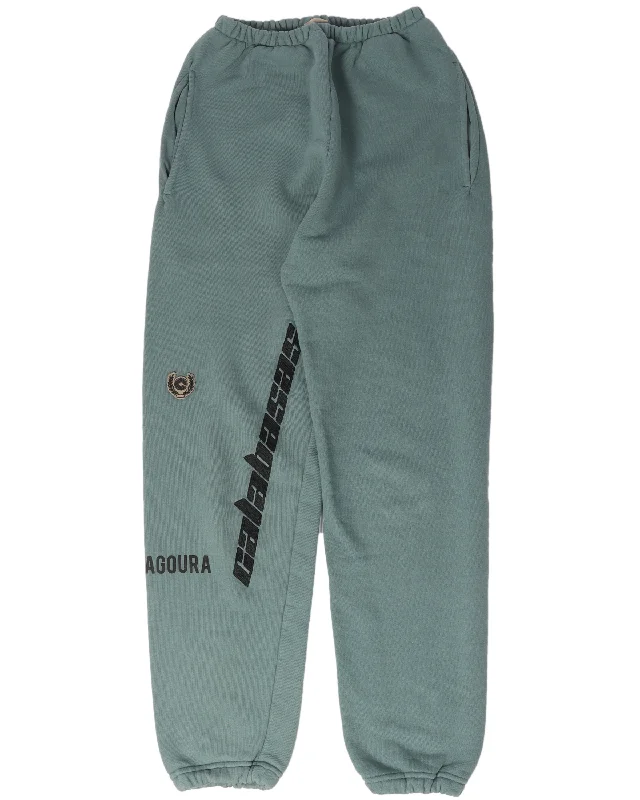Calabasas Sweat Pants Fashionable Button-Up Pants