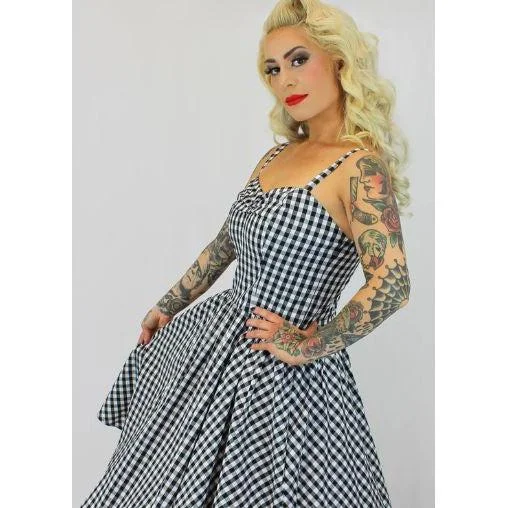Spring Black and White Gingham Dress by Hemet Tunics Wedding white