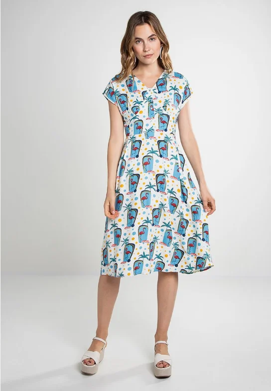 Flamingo Dress Multi Tunics Versatile stylish