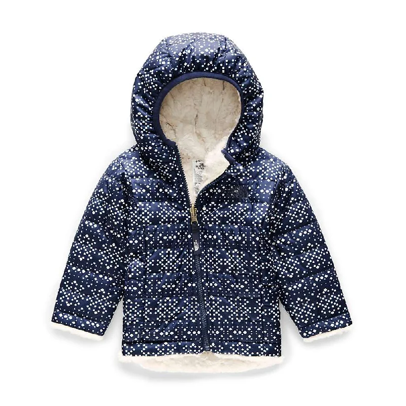 The North Face Infant Reversible Mossbud Swirl Hoodie Hoodie with Ribbed Hem Stretchable Secure