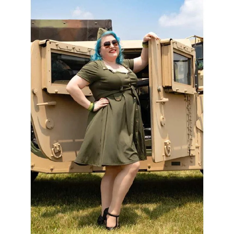 The Seven Year Stitch Exclusive Military Green Dress Tunics Trousers formal