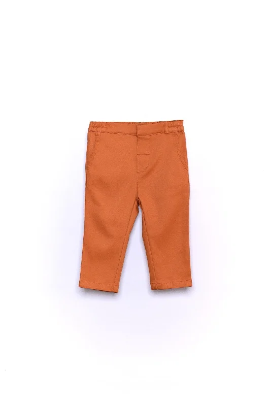 The Perfect Babies Slim Fit Pants - Brown Trendy Work Pants