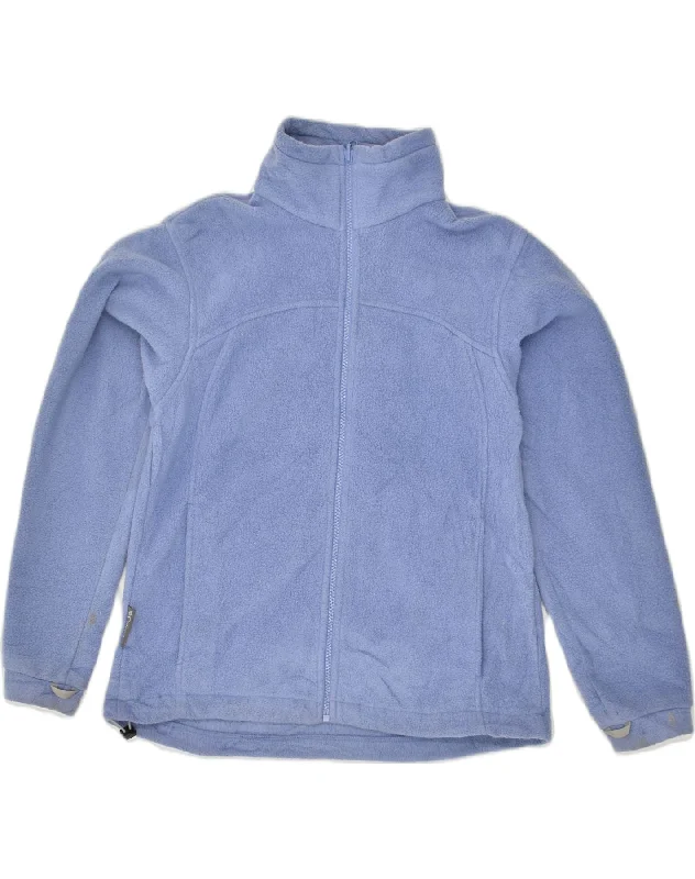 COLUMBIA Womens Fleece Jacket UK 14 Medium Purple Polyester Bomber Jacket Anorak Windbreaker