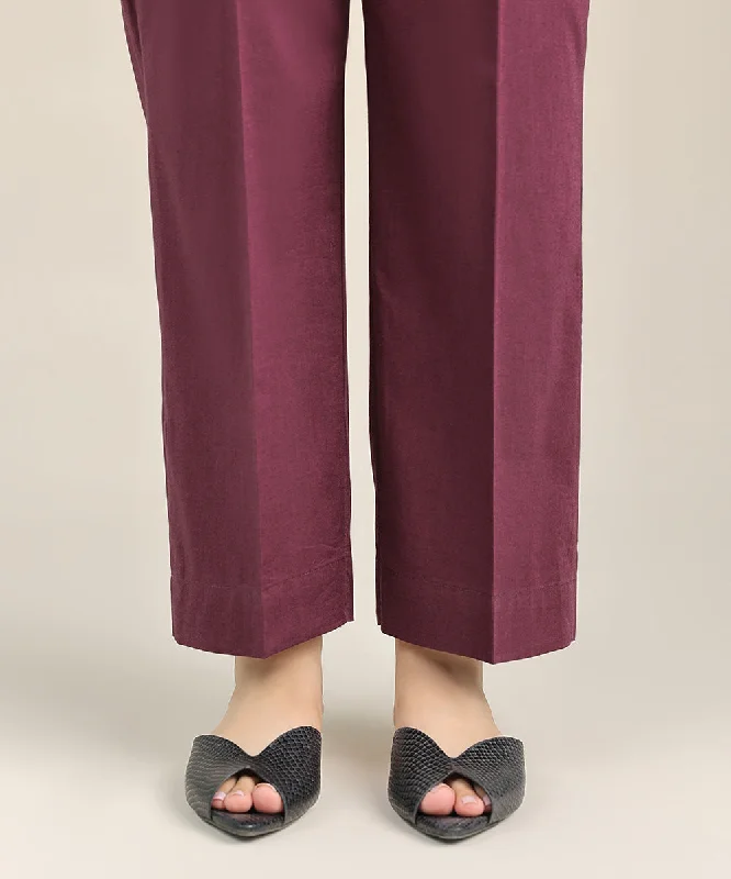 Cotton Viscose Straight Pants Comfortable Wide-Leg Pants