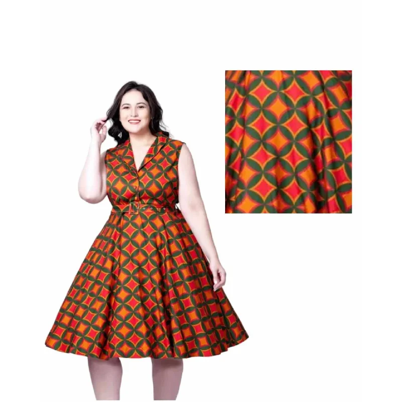 Miss Lulo Mid Century Star Print Dress Tunics Favorite customer